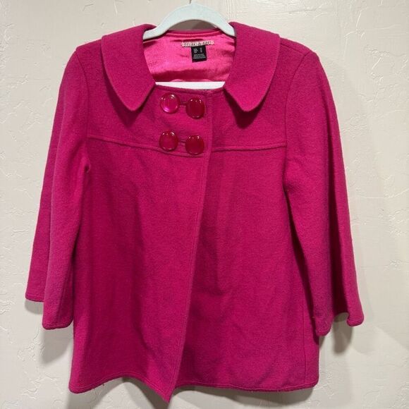 Mae & Rae Barbie Pink 100% Wool Jacket - Picture 1 of 7